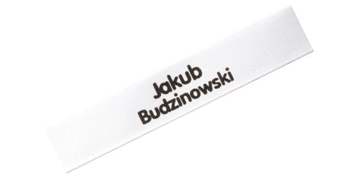 Wszywki metki imienne SATYNA DELUXE  do Szpitala