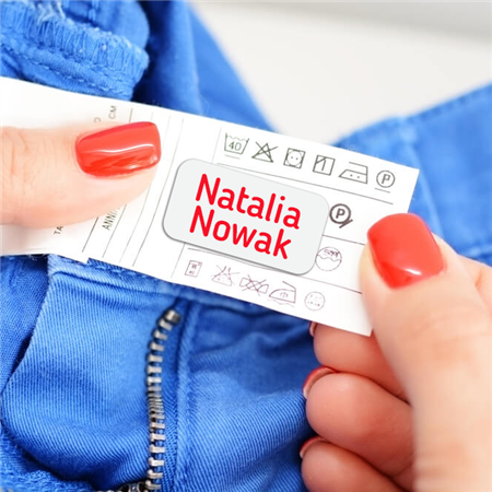 Naklejki imienne na odzież